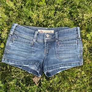 Hollister micro mini Denim Shorts size 0